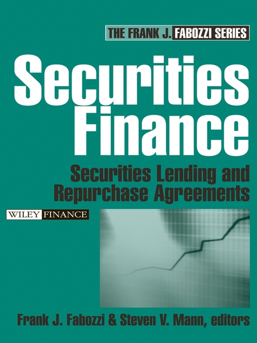 Title details for Securities Finance by Frank J. Fabozzi - Available